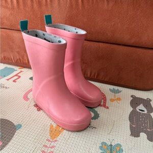 Ten Little Pink Rain Boots - size 11